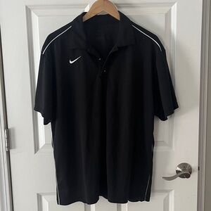 Nike Mens Dry Fit Polo Black Size Large